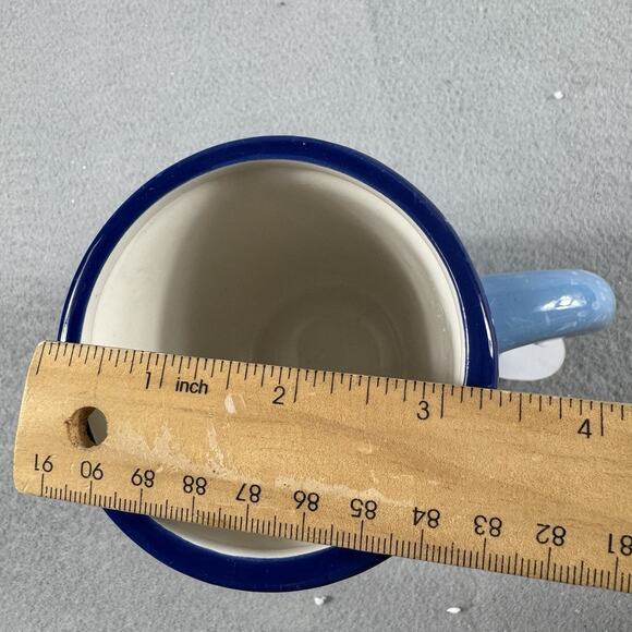 Snowman Coffee Cocoa Cup Mug Set Of 2 Each Cup Spoon Coaster Ceramic 2012 NEW - Picture 10 of 12